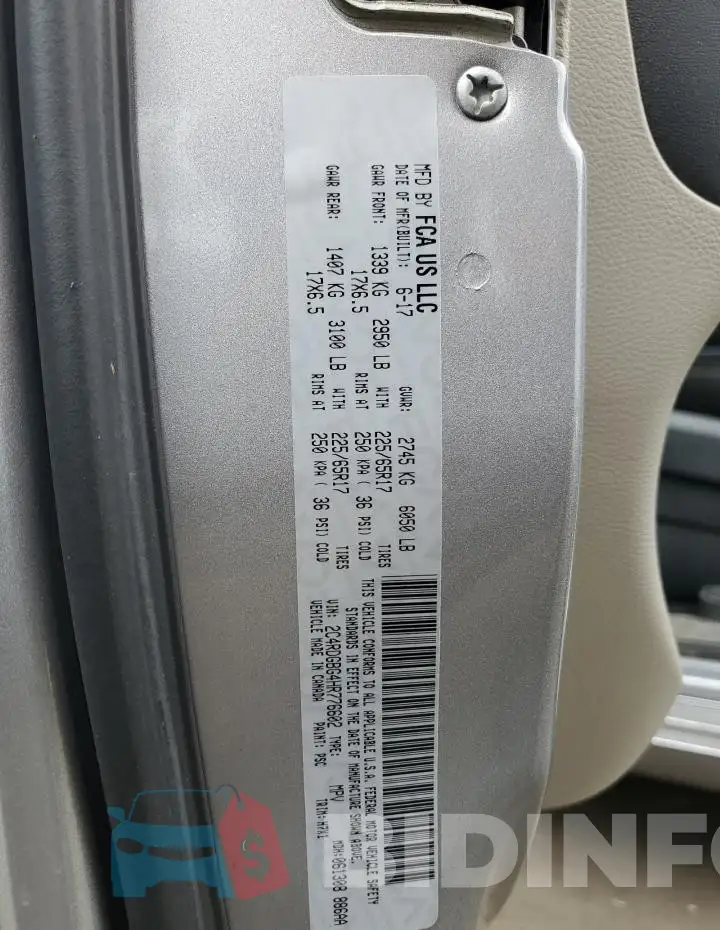 2C4RDGBG4HR776602 Photo# 13
