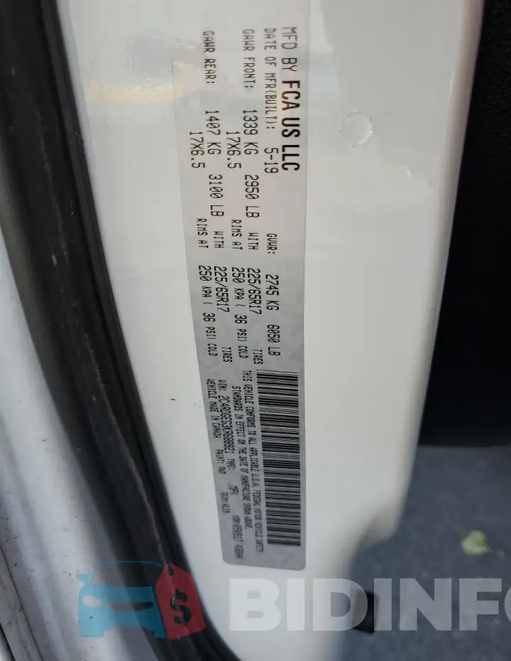 2C4RDGEG3KR688921 Photo# 14