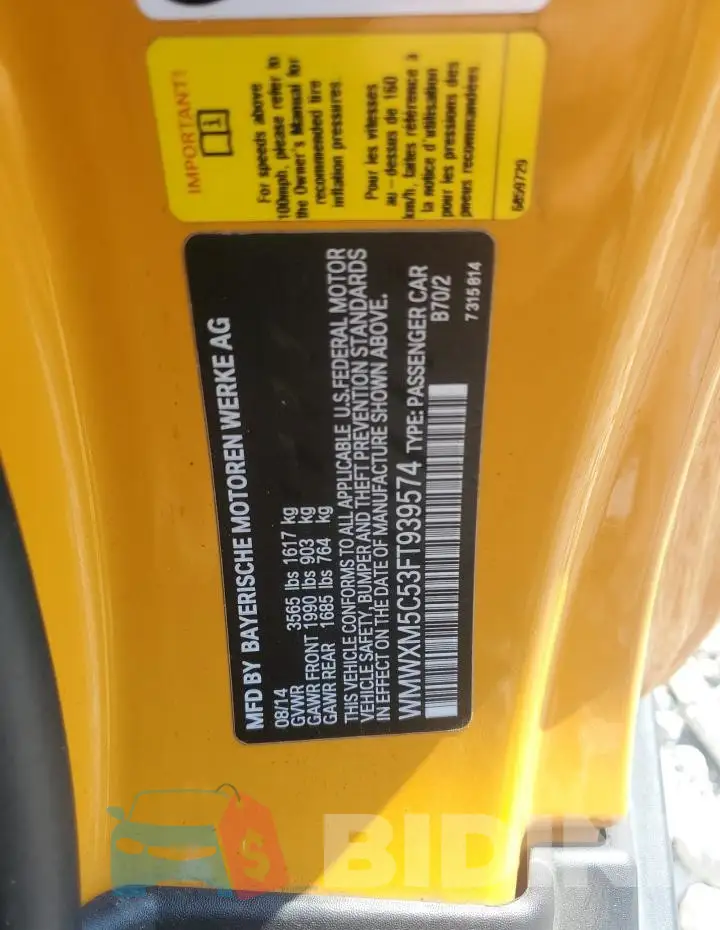 WMWXM5C53FT939574 Photo# 12