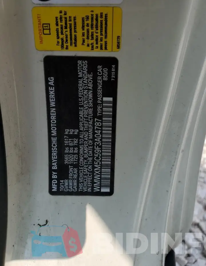 WMWXM5C59F3A04787 Photo# 12
