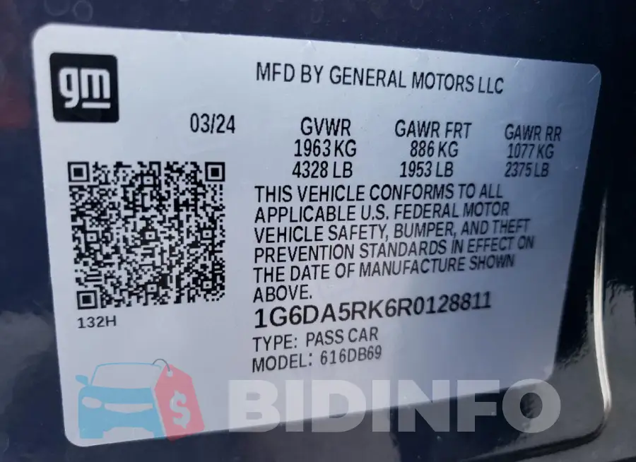 1G6DA5RK6R0128811 Photo# 13