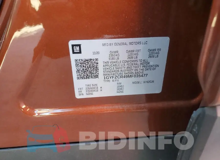 1GYFZCR49MF035477 Photo# 13