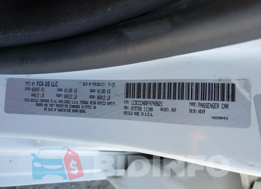 1C3CCCAB8FN749621 Photo# 12