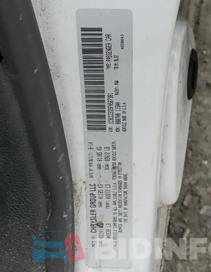1C3CCCEG5FN567381 Photo# 12
