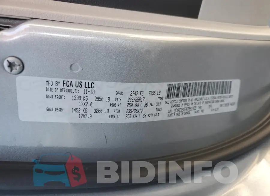 2C4RC1BG7KR581455 Photo# 13