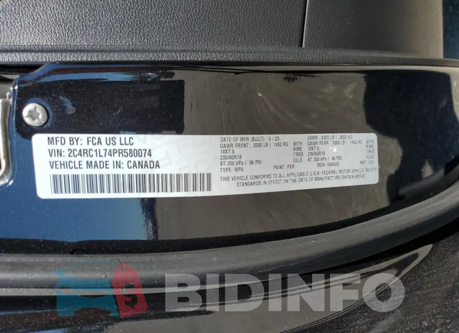 2C4RC1L74PR580074 Photo# 13