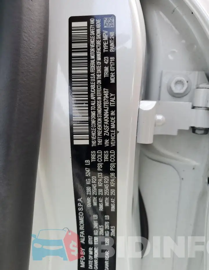 ZASFAKNN4J7B79487 Photo# 13