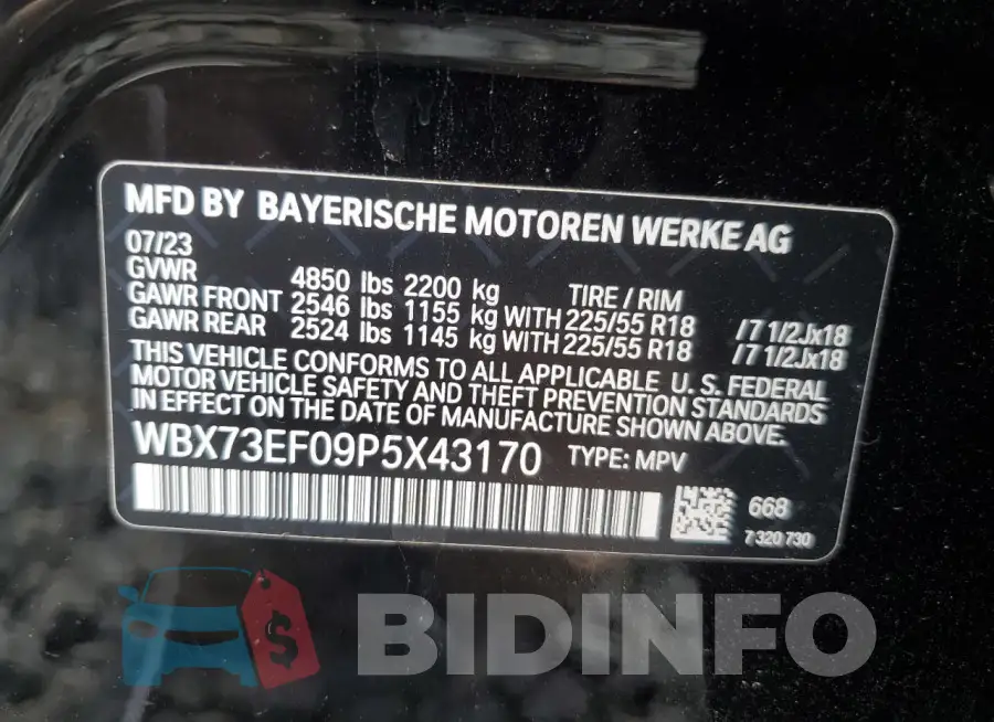 WBX73EF09P5X43170 Photo# 13