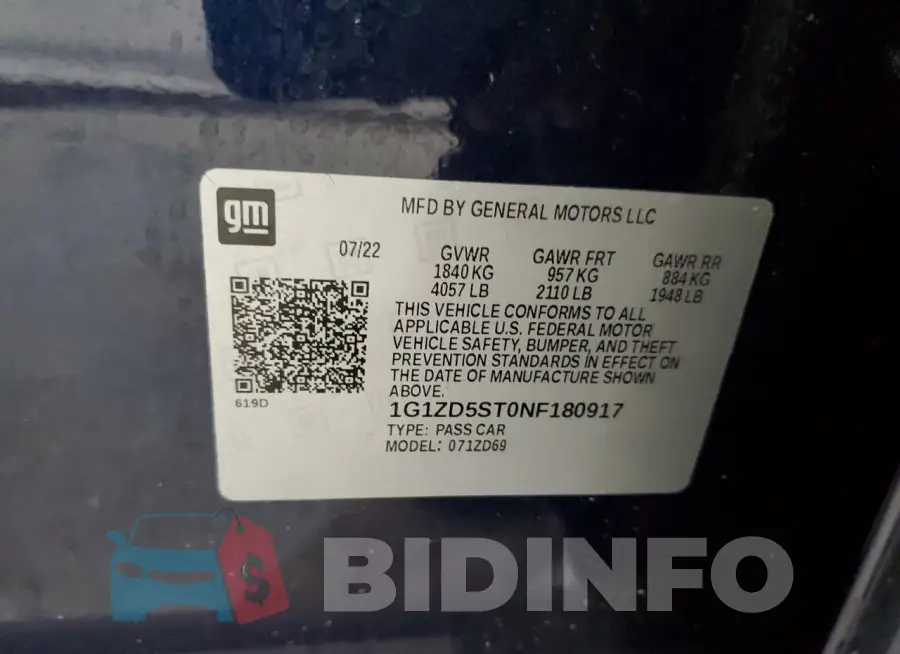 1G1ZD5ST0NF180917 Photo# 12