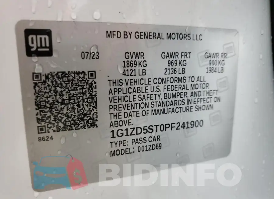 1G1ZD5ST0PF241900 Photo# 13
