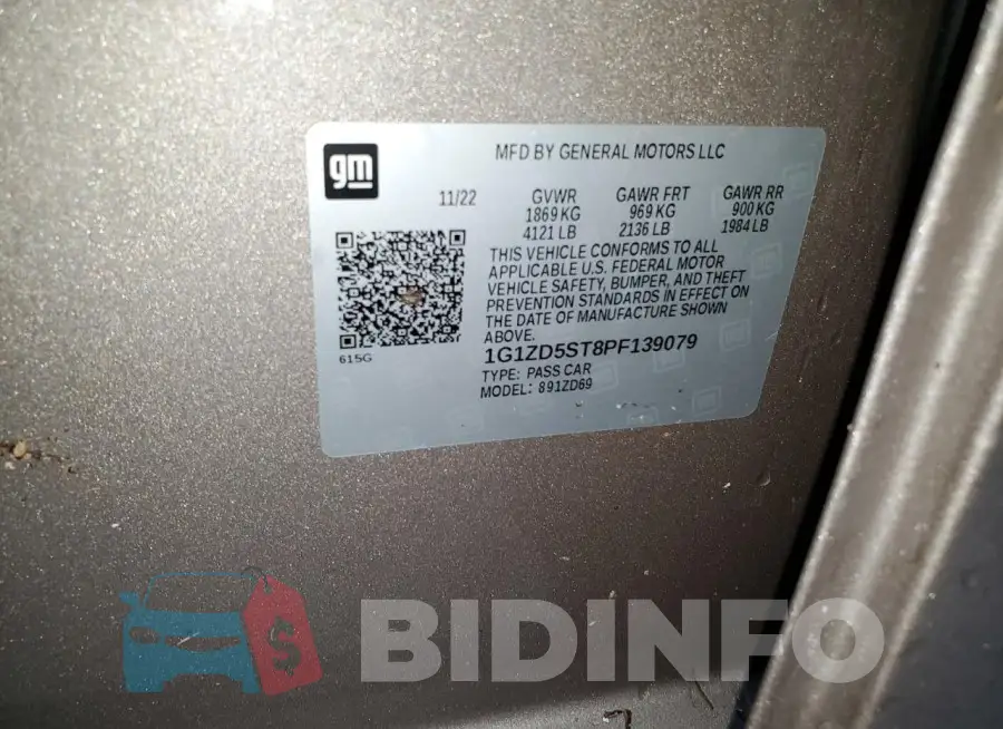 1G1ZD5ST8PF139079 Photo# 13