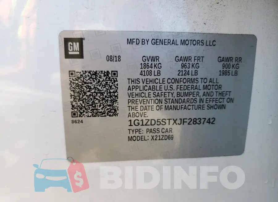 1G1ZD5STXJF283742 Photo# 13
