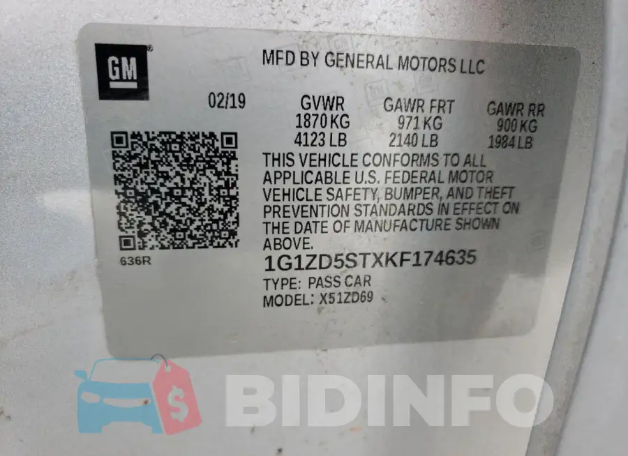 1G1ZD5STXKF174635 Photo# 12