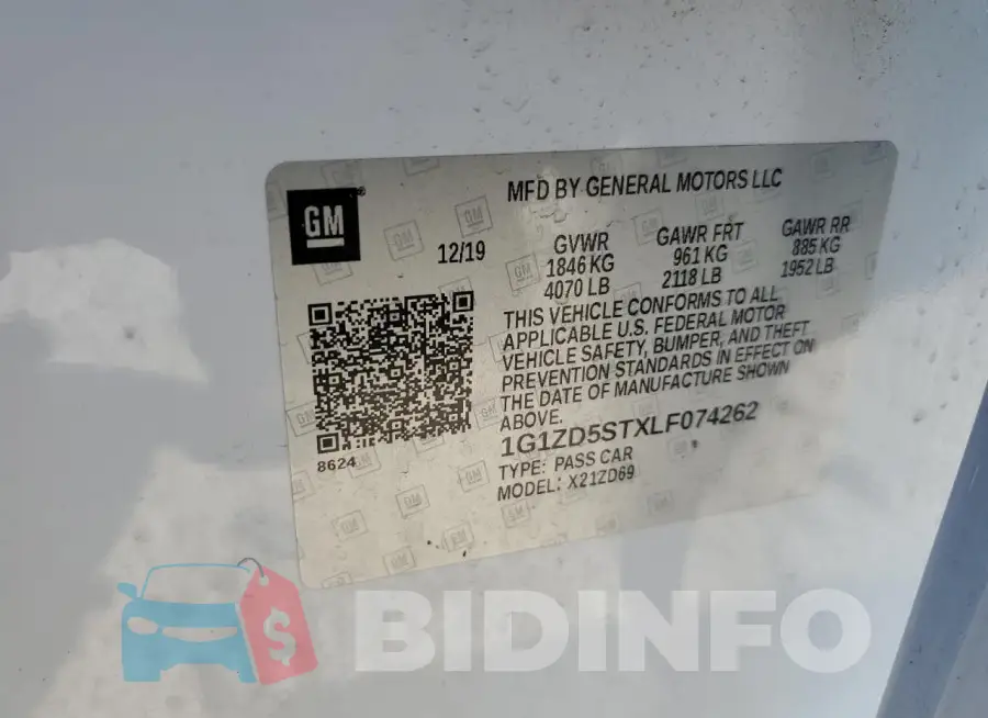 1G1ZD5STXLF074262 Photo# 12