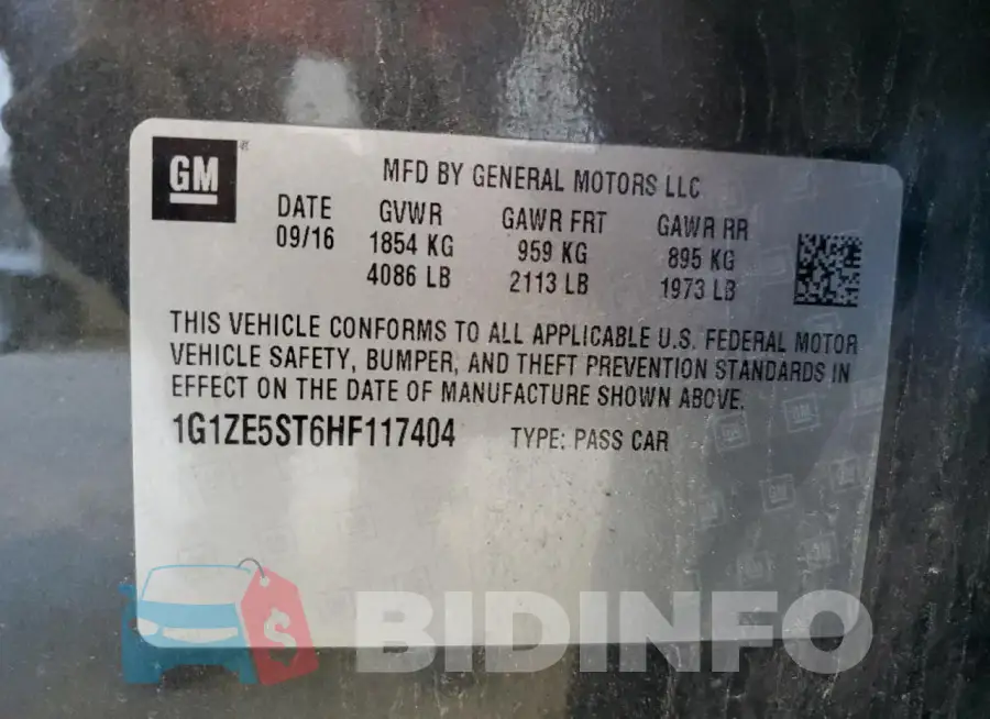 1G1ZE5ST6HF117404 Photo# 12
