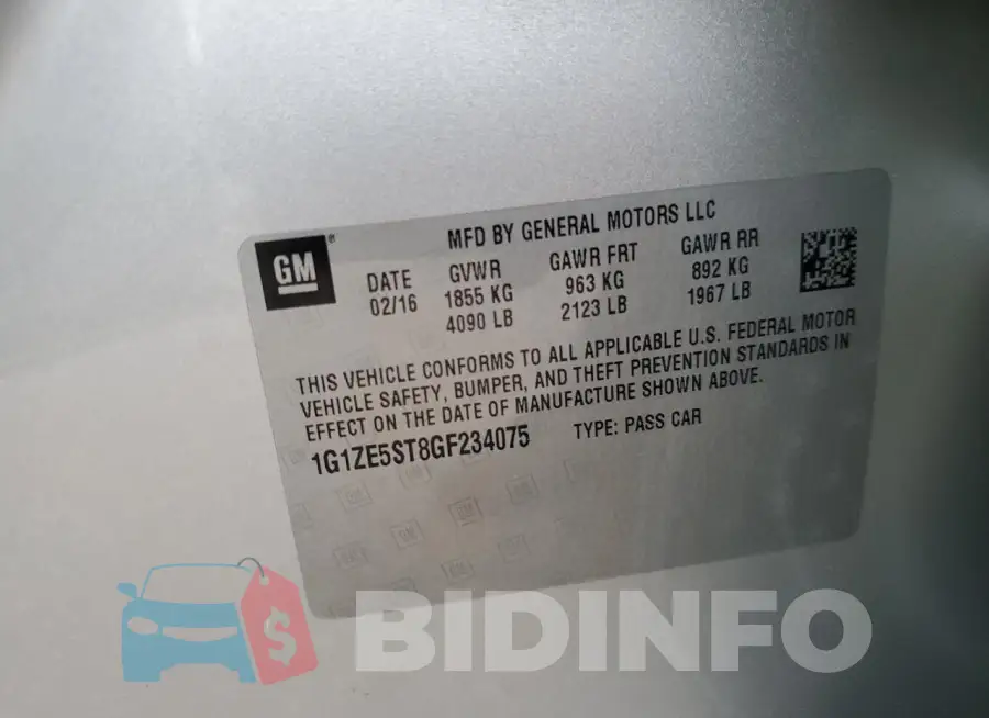 1G1ZE5ST8GF234075 Photo# 12