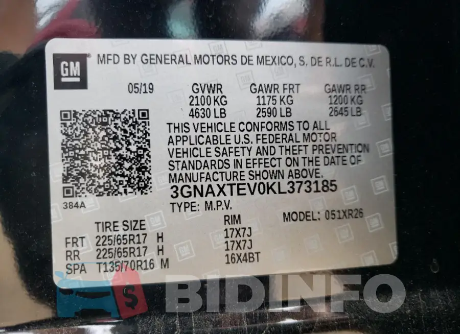 3GNAXTEV0KL373185 Photo# 12