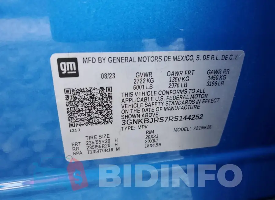 3GNKBJRS7RS144252 Photo# 14
