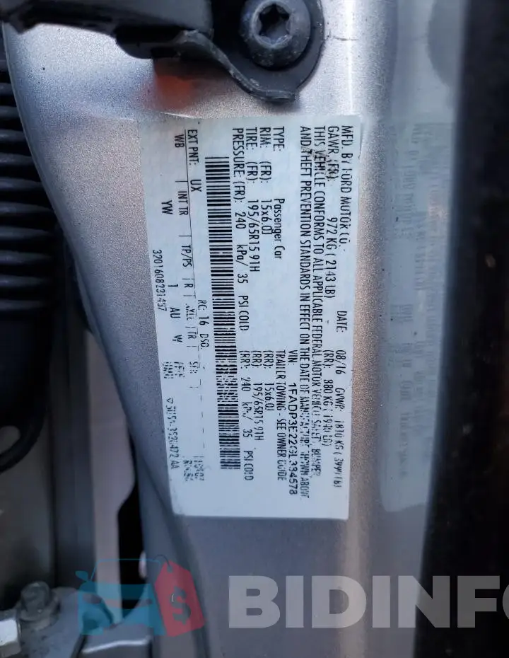 1FADP3E22GL384578 Photo# 12