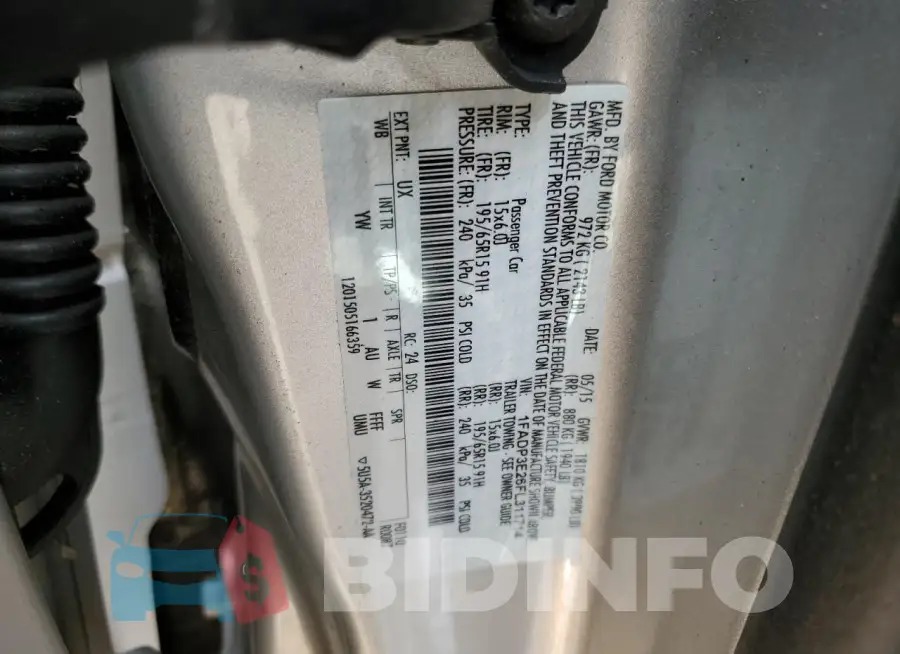1FADP3E26FL311714 Photo# 13