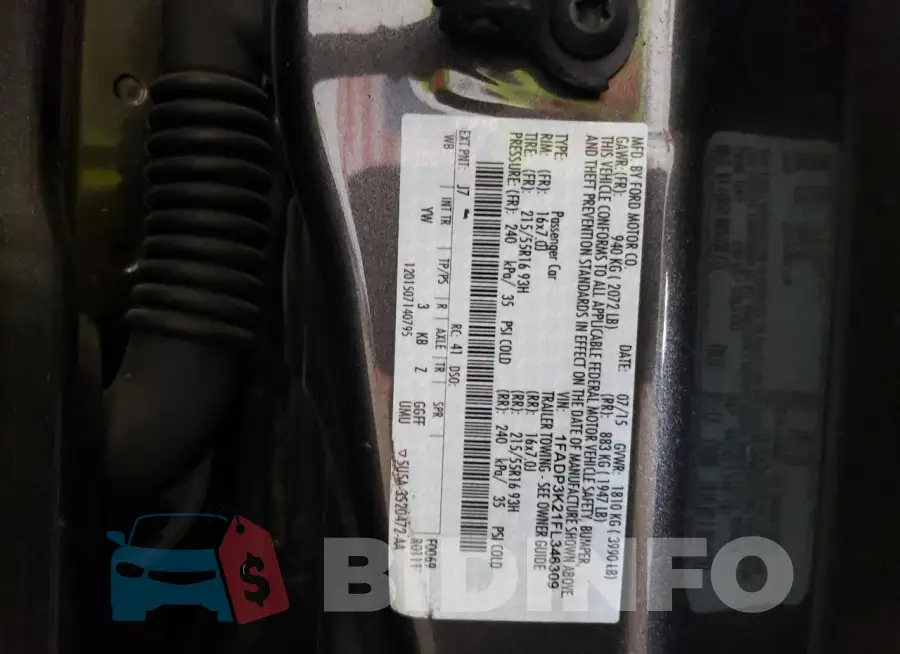 1FADP3K21FL346309 Photo# 12