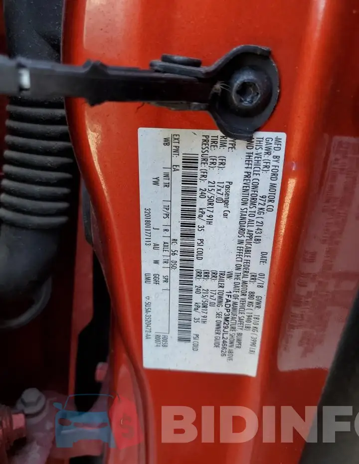 1FADP3M29JL246626 Photo# 13