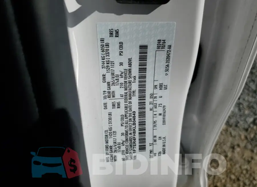 1FTER4FH8KLB04849 Photo# 12
