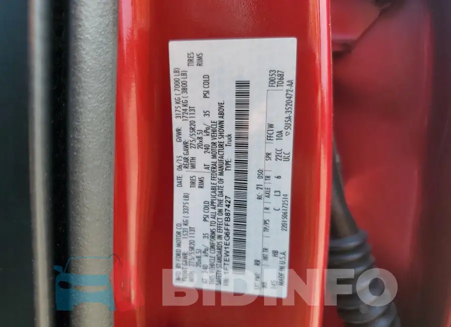 1FTEW1EG6FFB87427 Photo# 12