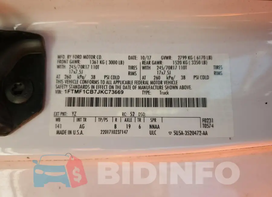1FTMF1CB7JKC73669 Photo# 12