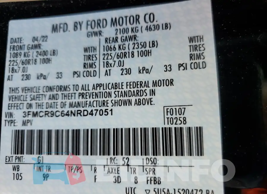 3FMCR9C64NRD47051 Photo# 14
