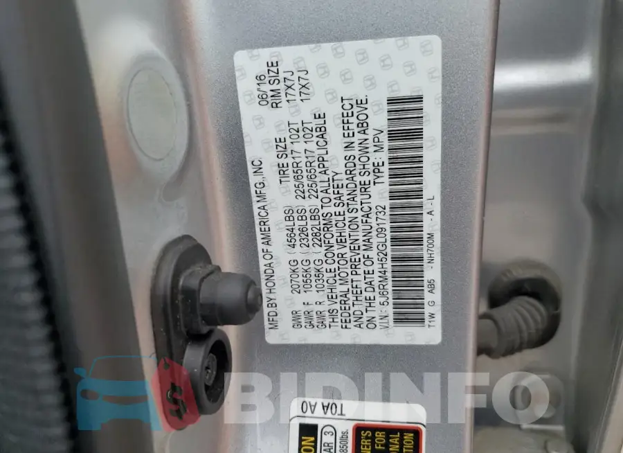 5J6RM4H52GL091732 Photo# 13