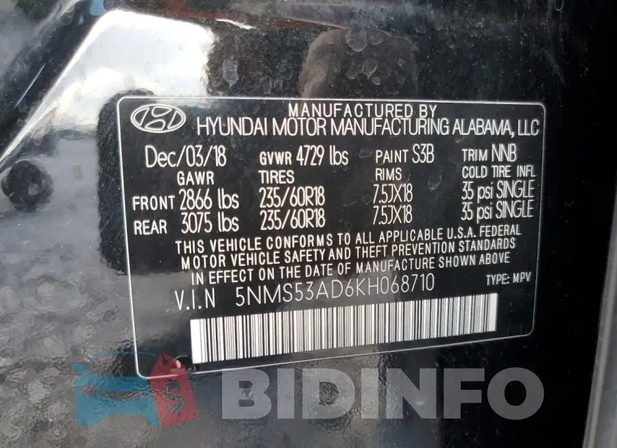 5NMS53AD6KH068710 Photo# 13