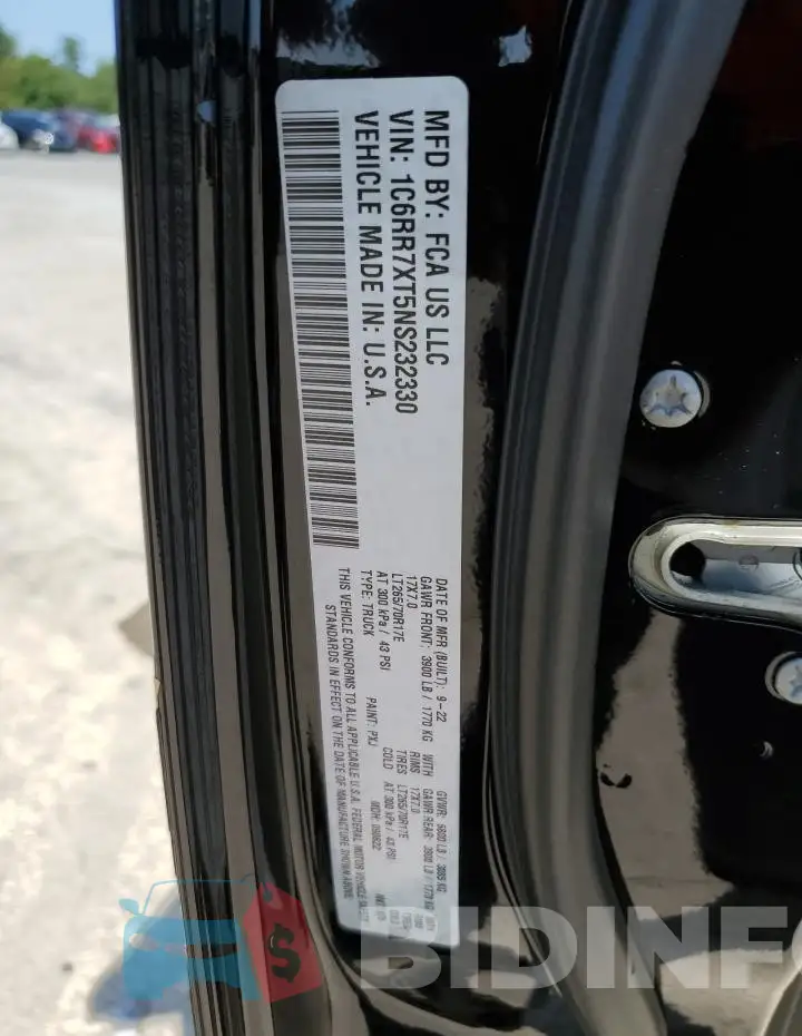 1C6RR7XT5NS232330 Photo# 12