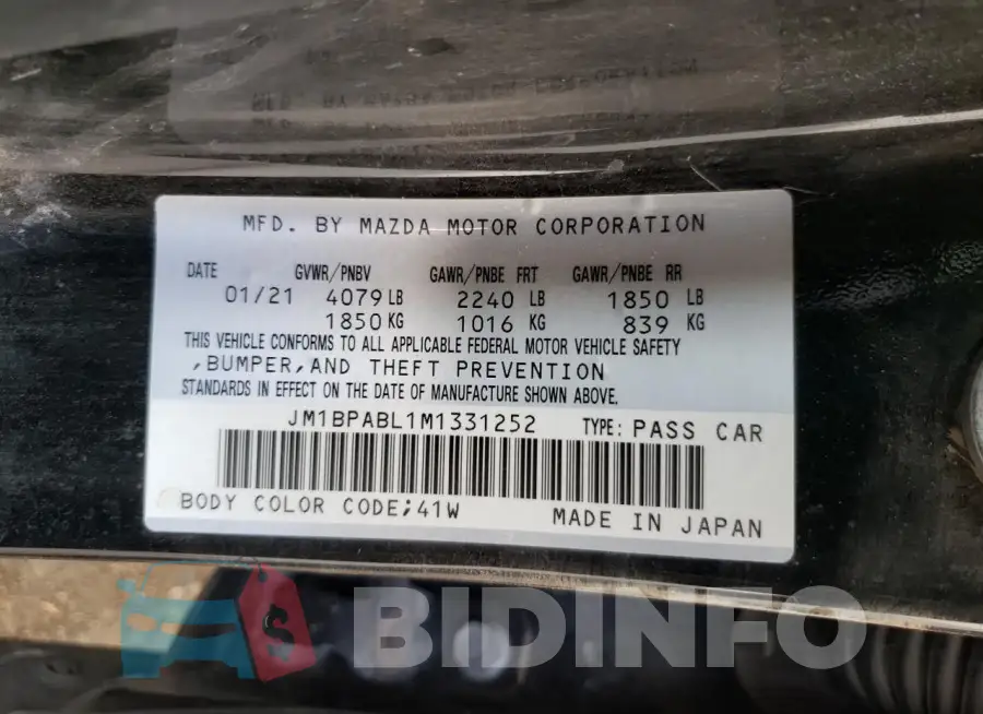 JM1BPABL1M1331252 Photo# 12