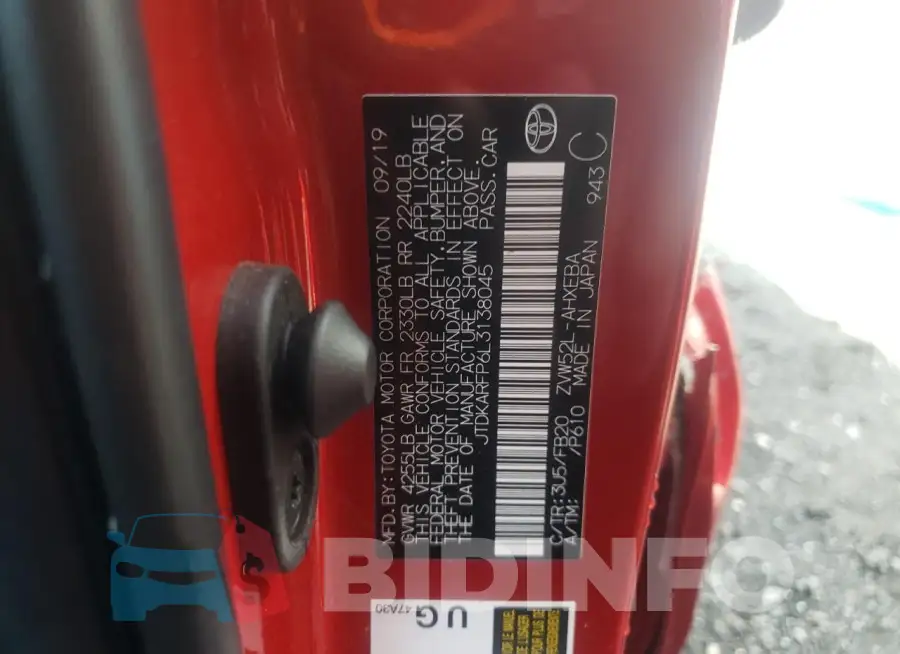 JTDKARFP6L3138045 Photo# 12