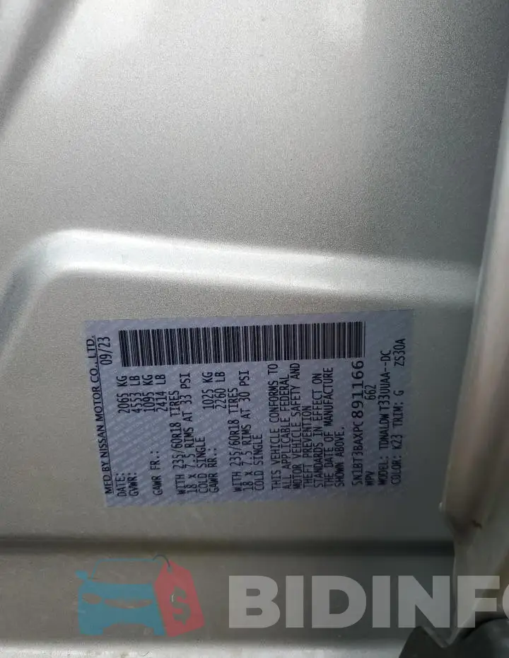 5N1BT3BAXPC891166 Photo# 14