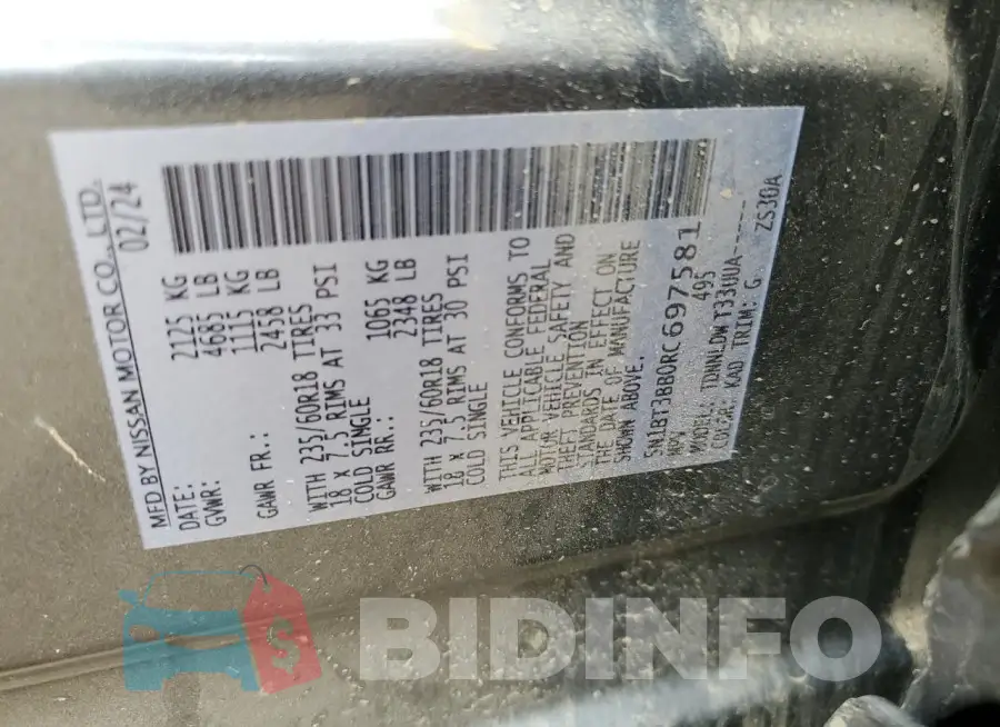 5N1BT3BB0RC697581 Photo# 14