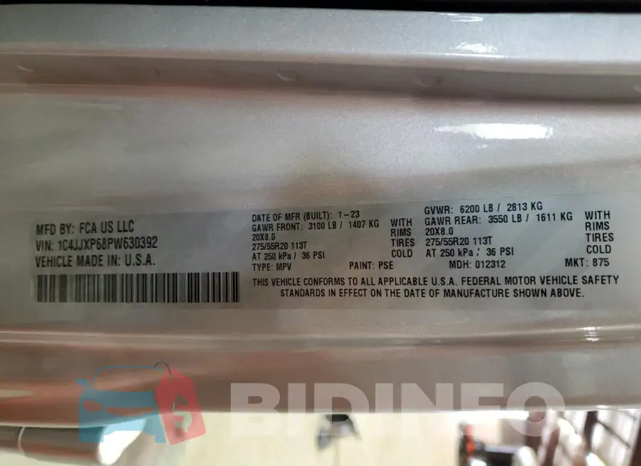 1C4JJXP68PW630392 Photo# 13