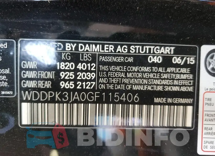 WDDPK3JA0GF115406 Photo# 12