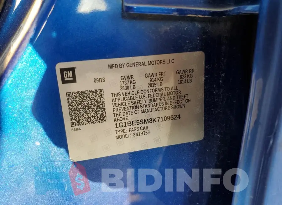 1G1BE5SM8K7109624 Photo# 12