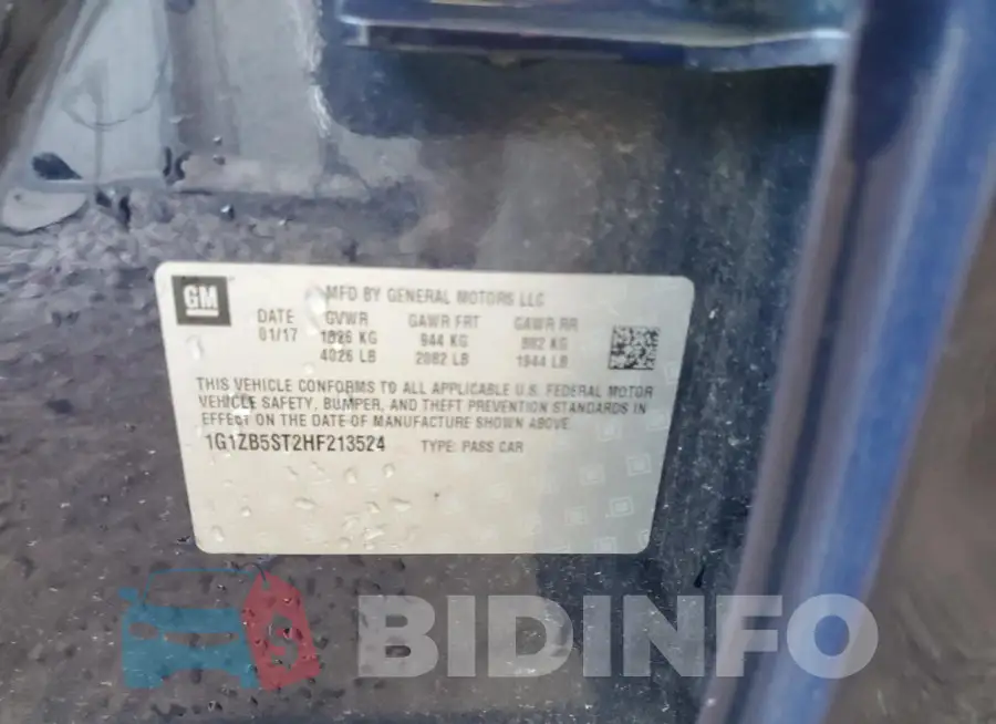1G1ZB5ST2HF213524 Photo# 12