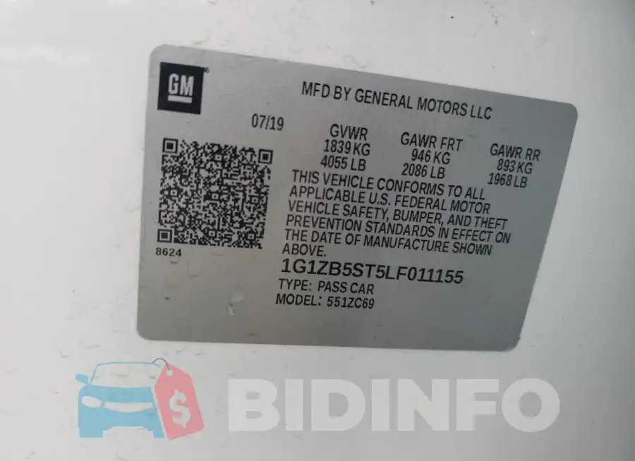 1G1ZB5ST5LF011155 Photo# 13