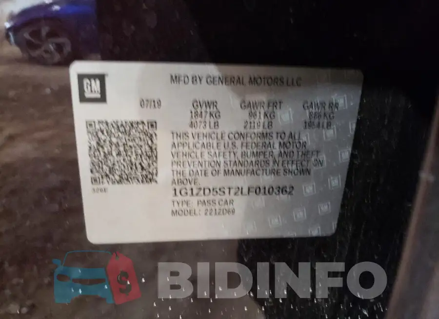 1G1ZD5ST2LF010362 Photo# 13