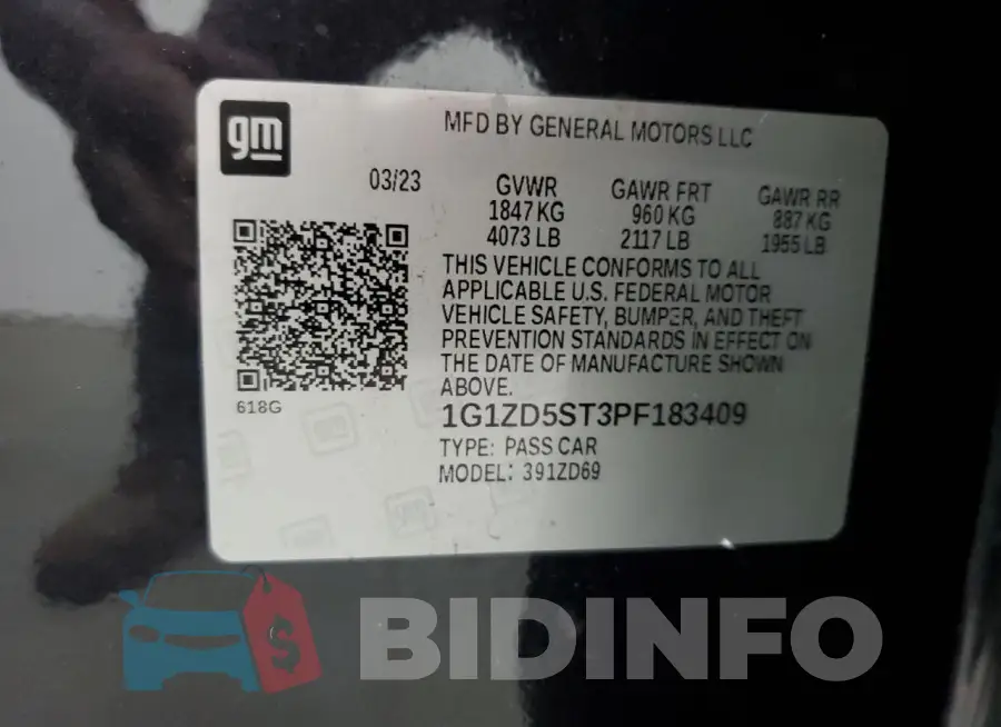 1G1ZD5ST3PF183409 Photo# 13