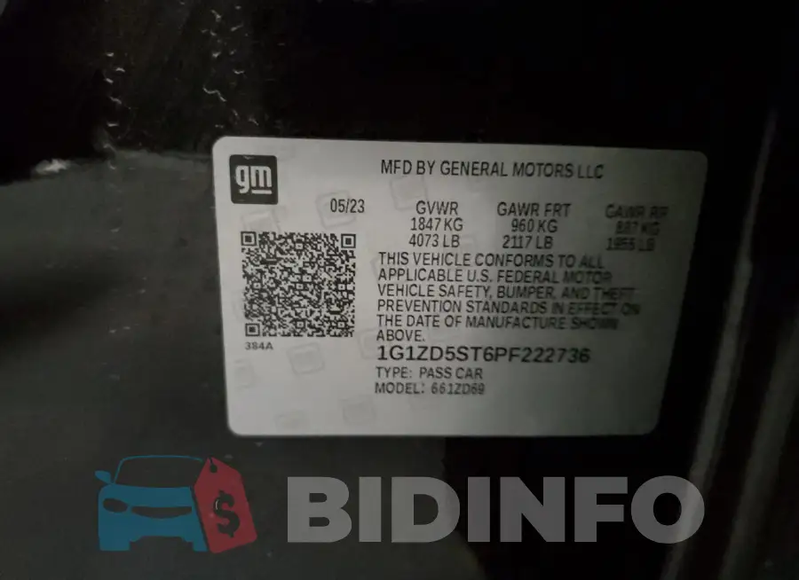 1G1ZD5ST6PF222736 Photo# 13