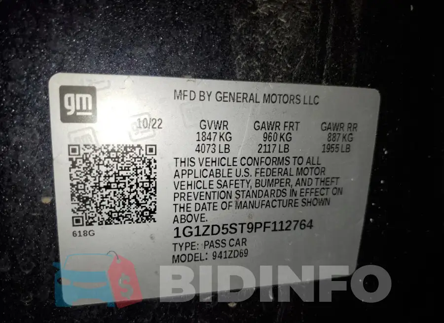 1G1ZD5ST9PF112764 Photo# 13