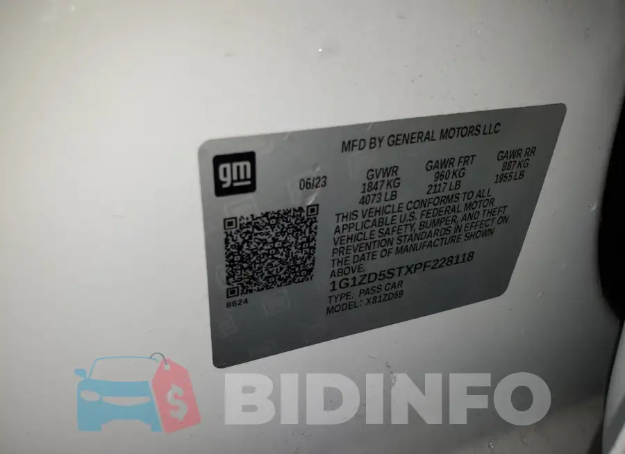 1G1ZD5STXPF228118 Photo# 13