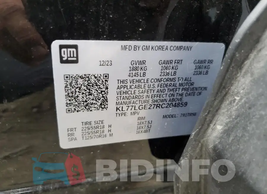 KL77LGE27RC204859 Photo# 13