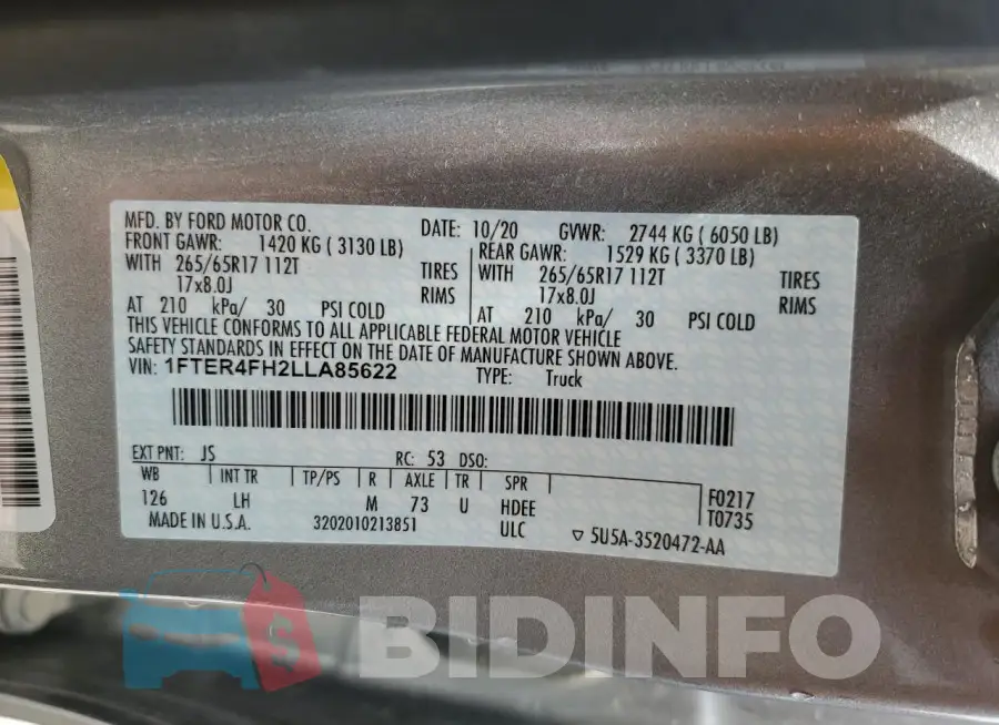 1FTER4FH2LLA85622 Photo# 12