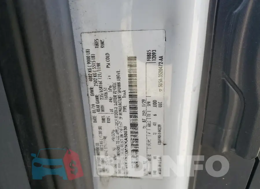 1FTYR2XM0KKA50630 Photo# 14